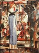 August Macke Large Bright Shop Window oil on canvas